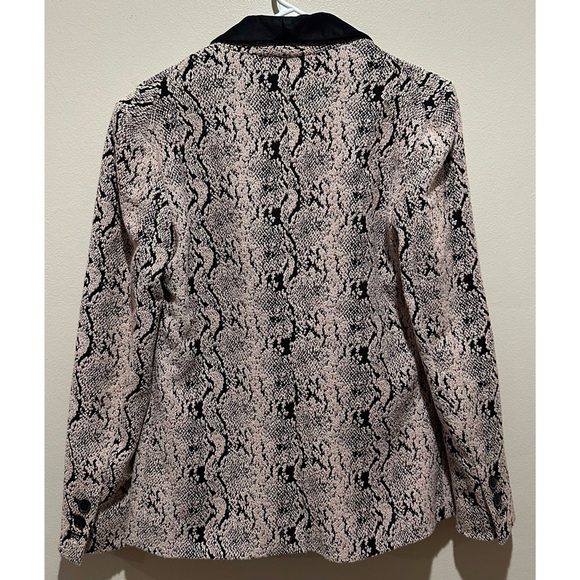 Free People Jacquard Snakeskin Tuxedo Jacket Tapestry Blazer Size XS - Picture 2 of 7